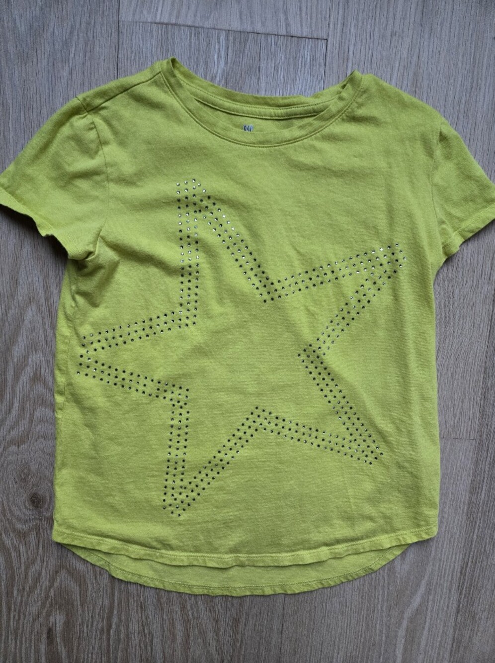 GAP Kids Neon Lime Tee with Rhinestone Star
